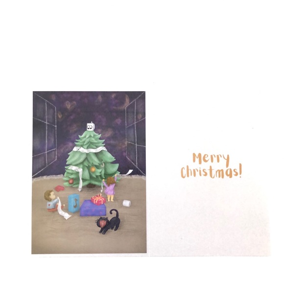 Classic Christmas Cards pack of 5 - Picture 2 of 2